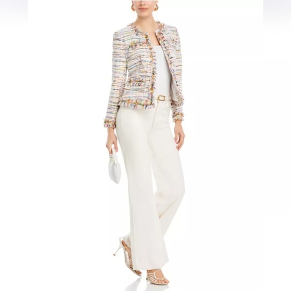 NWT Kobi Halperin Devyn Tweed Blazer In JKI Rainbow Size XS - Picture 5 of 16